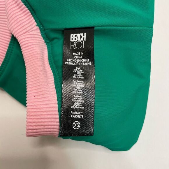 Beach Riot x Anthropologie Gwen Racerback Top Green Size XS - Picture 5 of 11